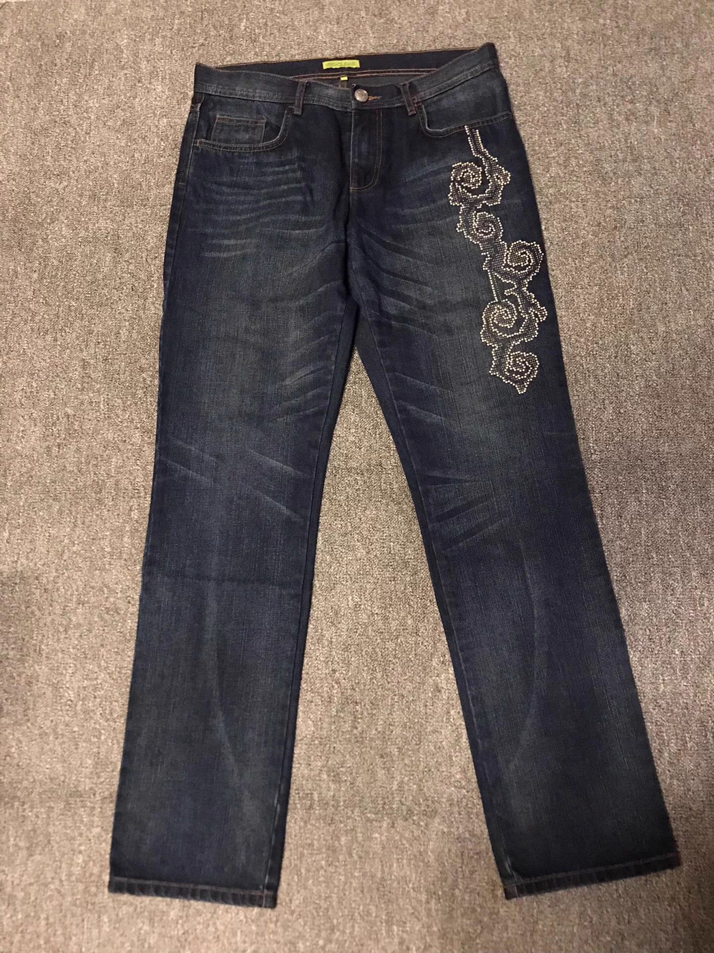 Versace Versace Jeans Heavy Rivet Straight 33 Near New Size US 33 - 1 Thumbnail
