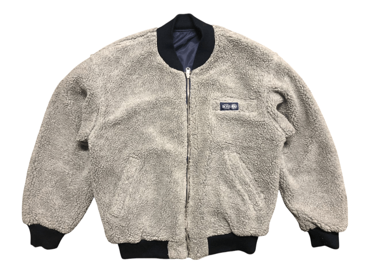 Japanese Brand Suntory Boss Coffee Ma-1 Bomber Jacket Sherpa Rivesible Size US M / EU 48-50 / 2 - 3 Thumbnail