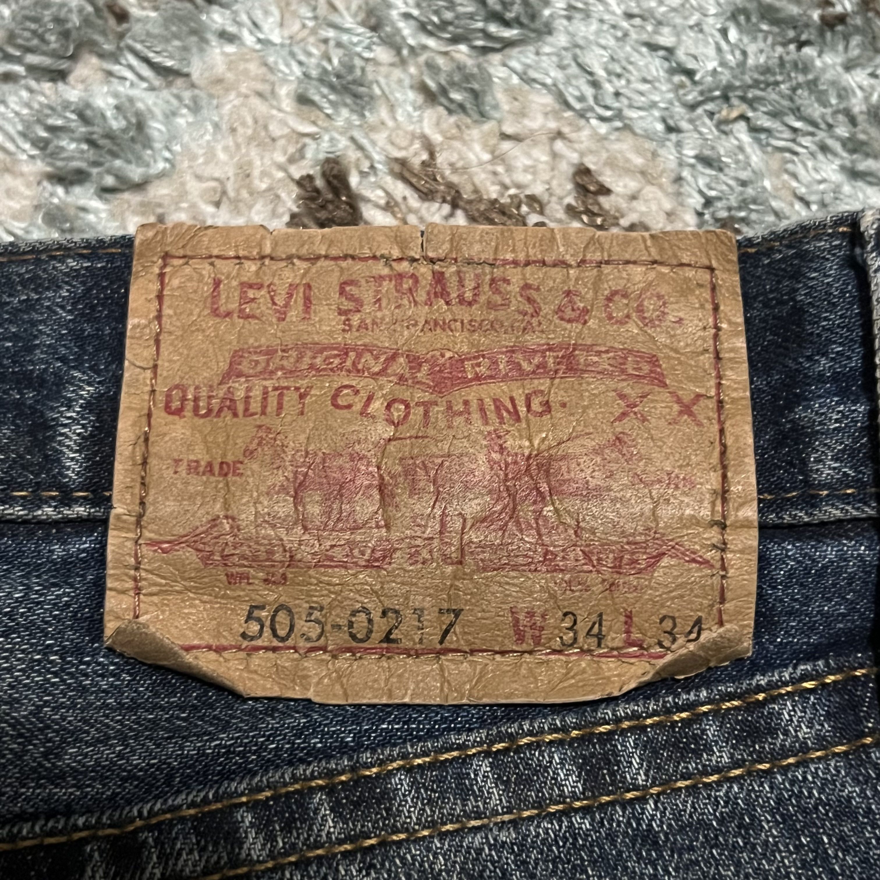 Levi's × Levi's Vintage Clothing × Vintage Vintage Levis 505-0217 Big E Redline Selvedge Jeans 33x32 Size US 33 - 5 Thumbnail