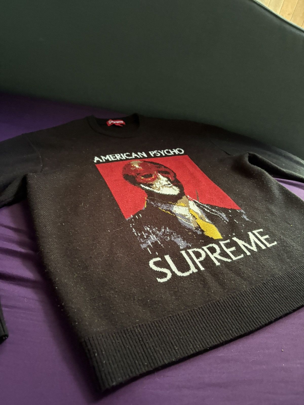 Supreme Supreme ‘American Psycho’ Crewneck FW23 - Black Size US M / EU 48-50 / 2 - 5 Thumbnail