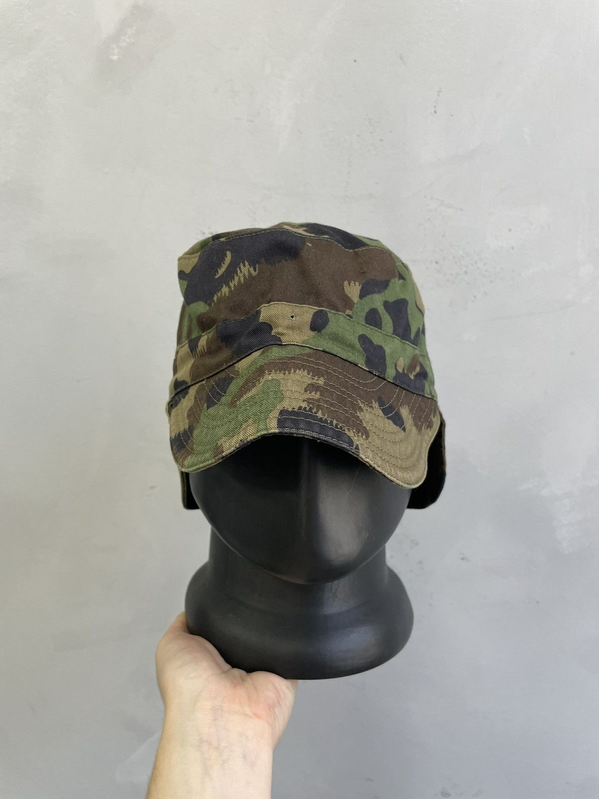 Japanese Brand Military camo cap army style vintage rare y2k Size ONE SIZE - 2 Thumbnail