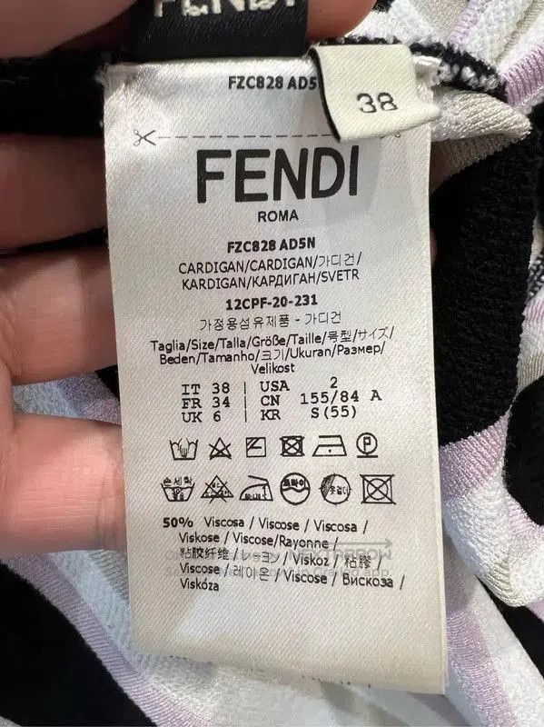 Fendi Fendi Colorblock Wool Cardigan for Women . Size S / US 4 / IT 40 - 5 Thumbnail