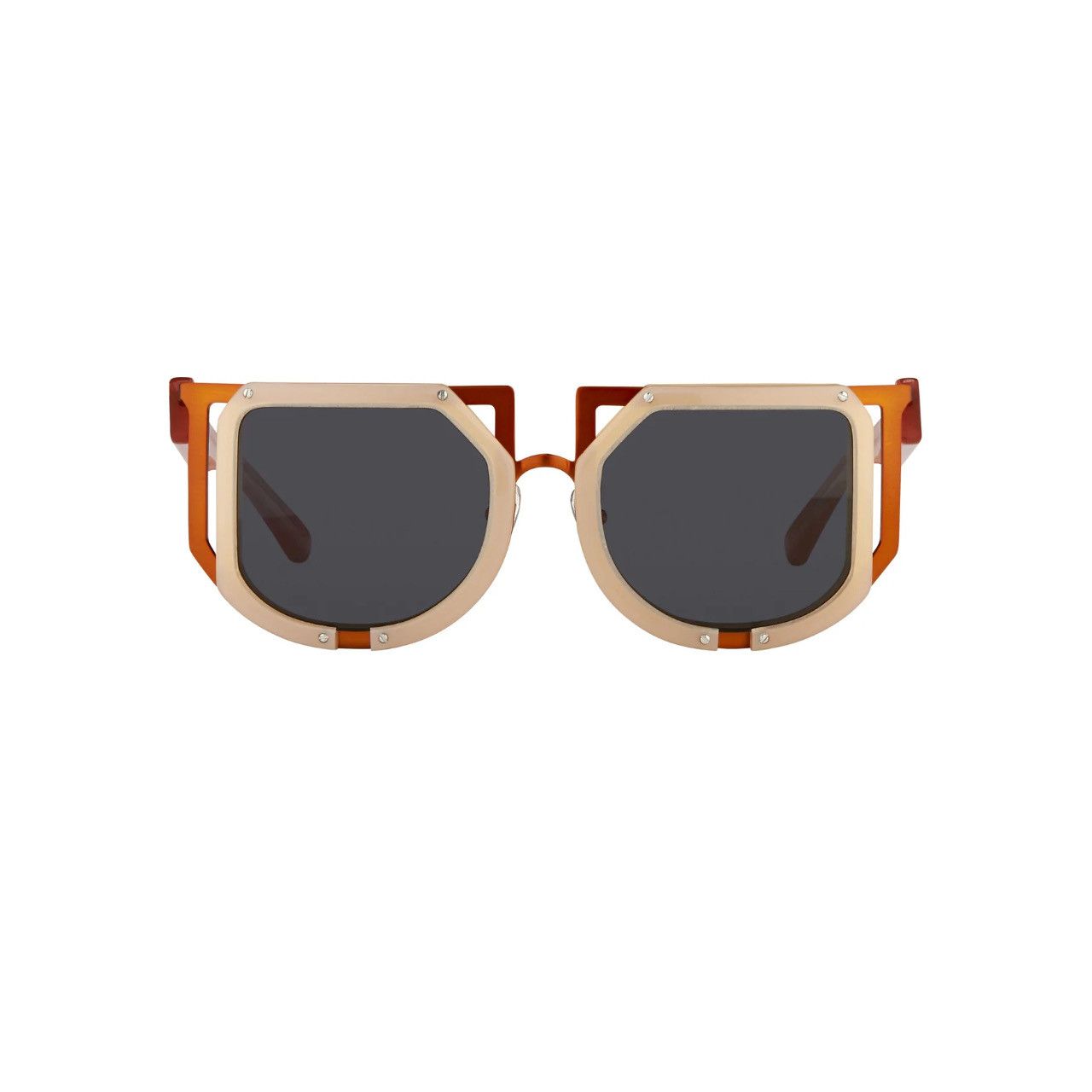 KTZ KTZ Sunglasses Special Beige Orange and Dark Grey Size ONE SIZE - 2 Thumbnail