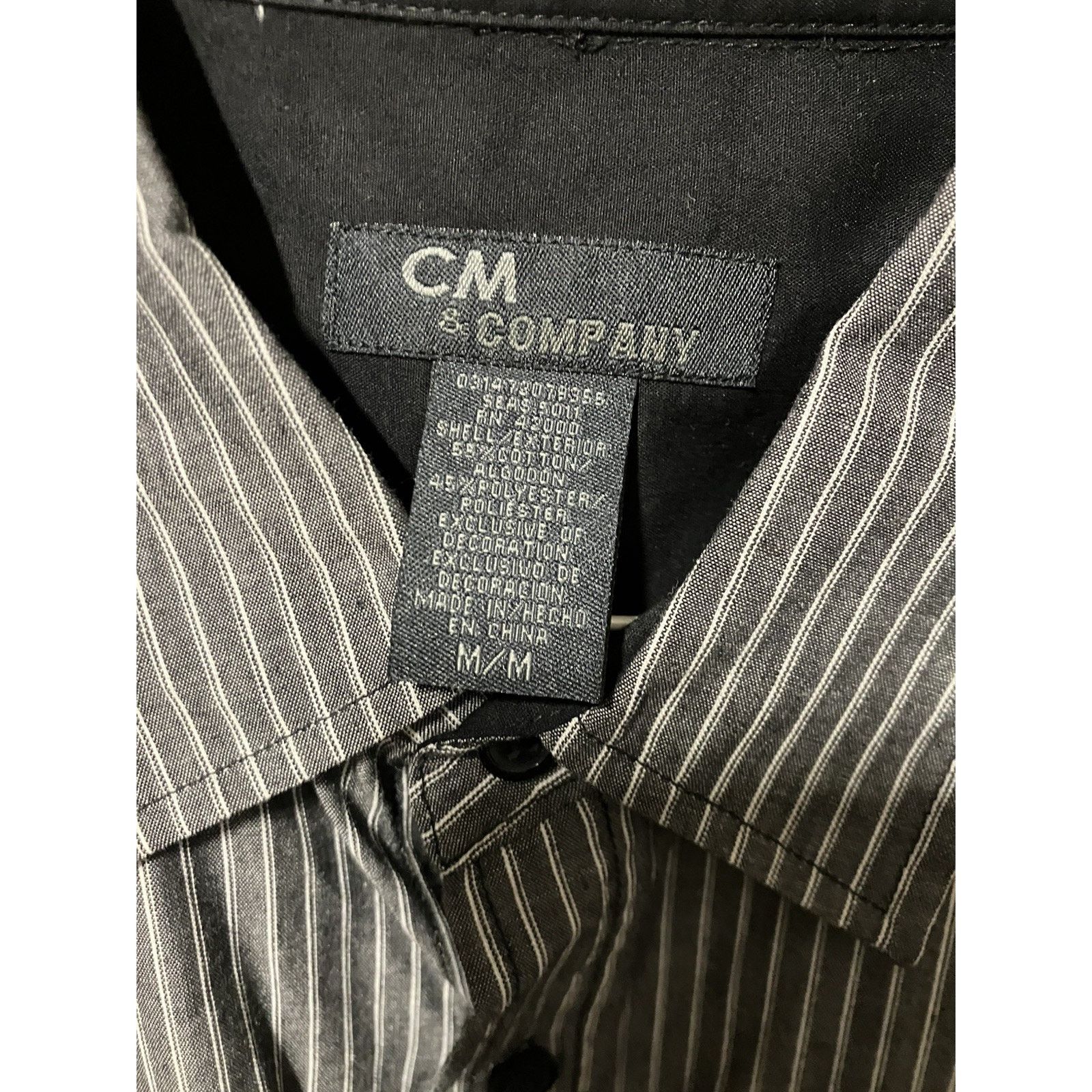 Other Vtg CM & Company Kmart Button Up - M - Black/Gray Embroidery Size US M / EU 48-50 / 2 - 2 Thumbnail