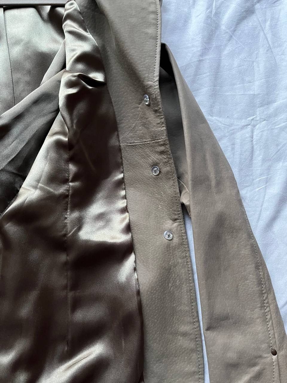 Other × Vintage Milla vintage women's beige pigskin leather blazer / jacket Size XL / US 12-14 / IT 48-50 - 8 Thumbnail