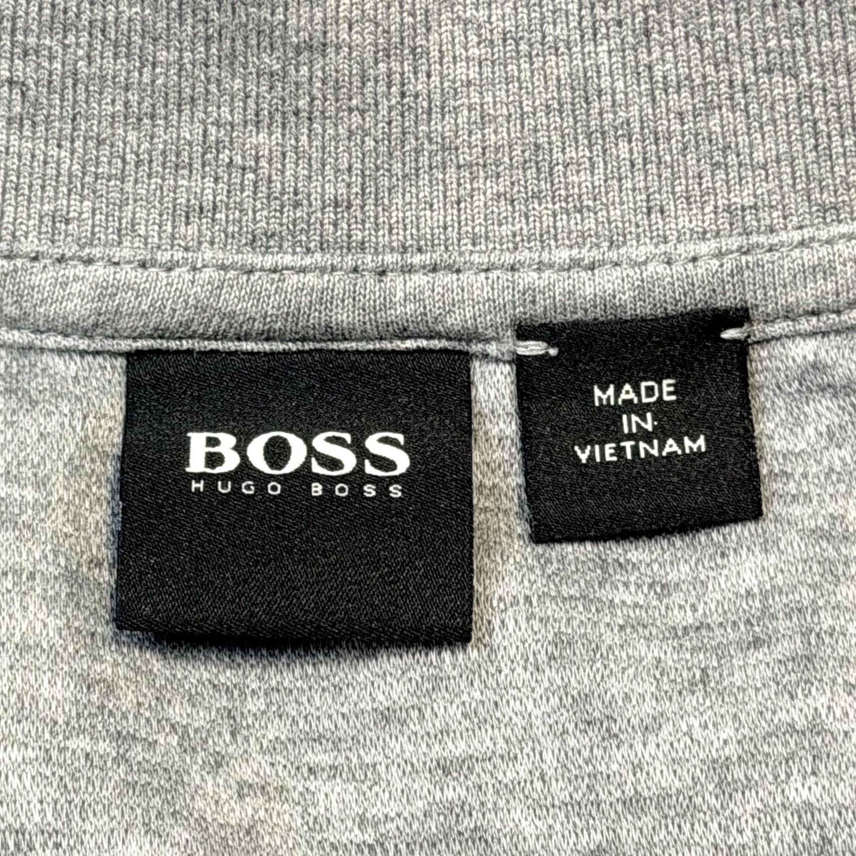 Hugo Boss BOSS Hugo Boss Sweater Mens Large Gray Quarter Zip Mock Neck Pullover Long Sleeve Knit Size US L / EU 52-54 / 3 - 5 Thumbnail