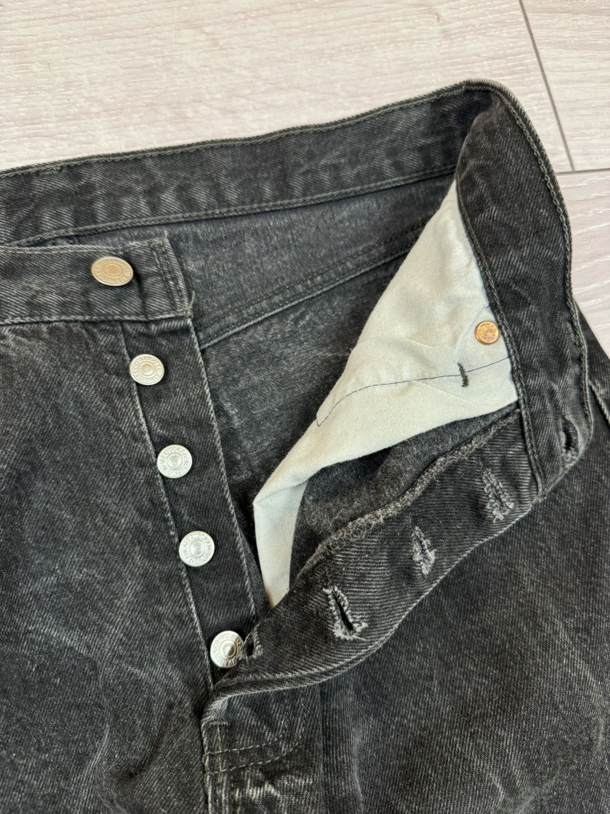 Levi's × Vintage Vintage 90s Levi’s 501 Washed Denim Made in USA 🇺🇸 32x34 Size US 32 / EU 48 - 8 Thumbnail