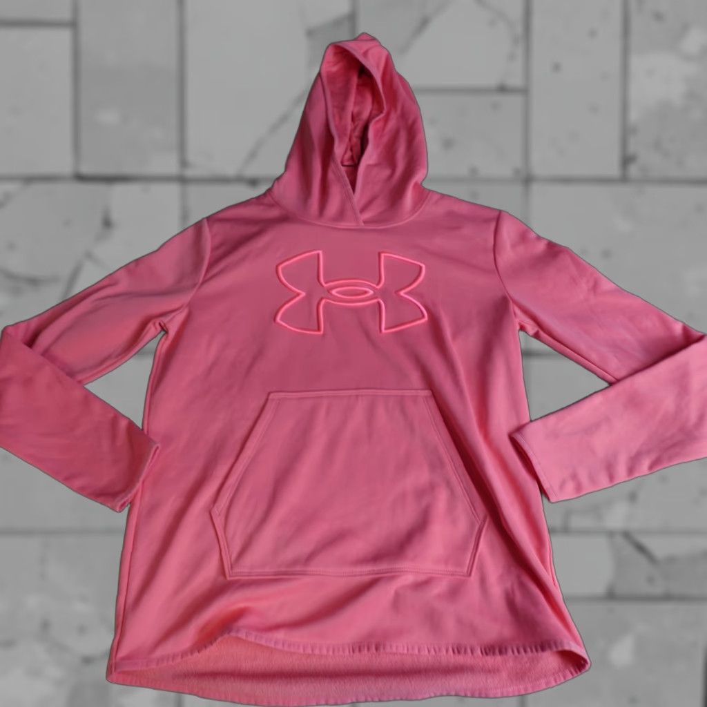 Under Armour Under Armour Womens Hoodie S Pink Pullover Long Sleeve Thumb Holes Activewear New Size S / US 4 / IT 40 - 1 Thumbnail