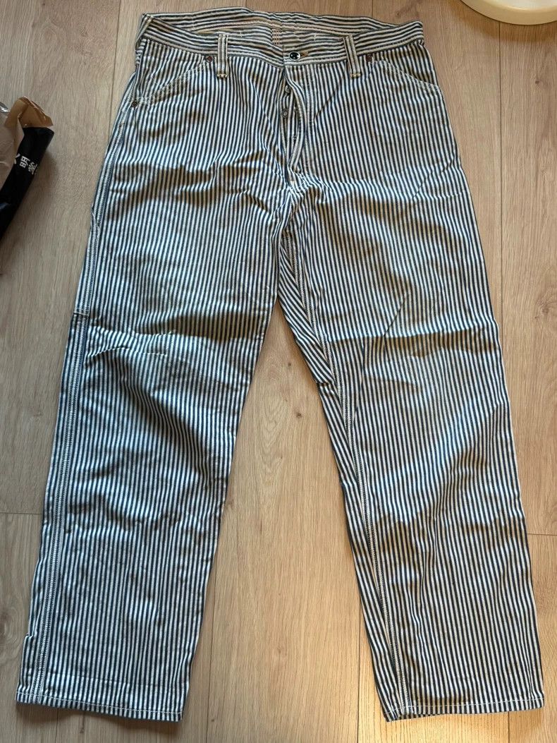 Freewheelers FREEWHEELERS Workwear trousers, striped, non-down, Avatar, Size US 34 / EU 50 - 1 Thumbnail
