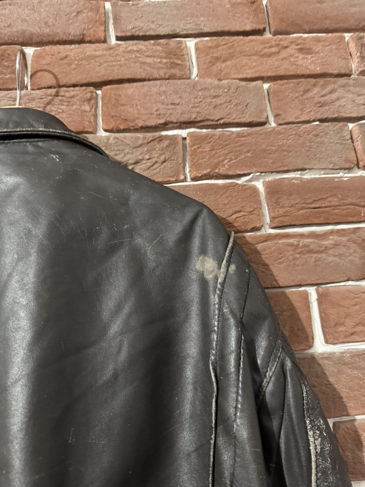 Leather Vintage High Quality Casual Leather Jacket Rare Rock Roll Size US XL / EU 56 / 4 - 15 Thumbnail