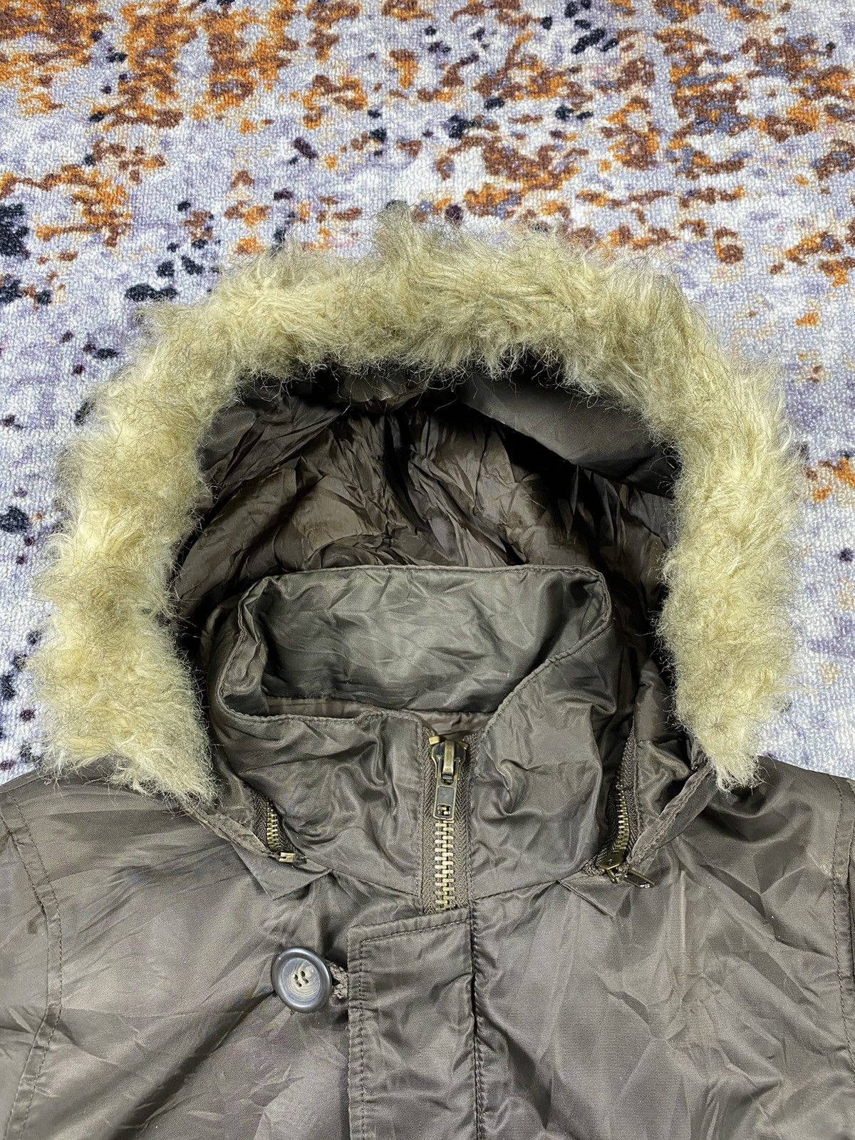 If Six Was Nine c.o.l.z.a - Fur Boxy Coat bomber army Jacket Size US L / EU 52-54 / 3 - 6 Thumbnail