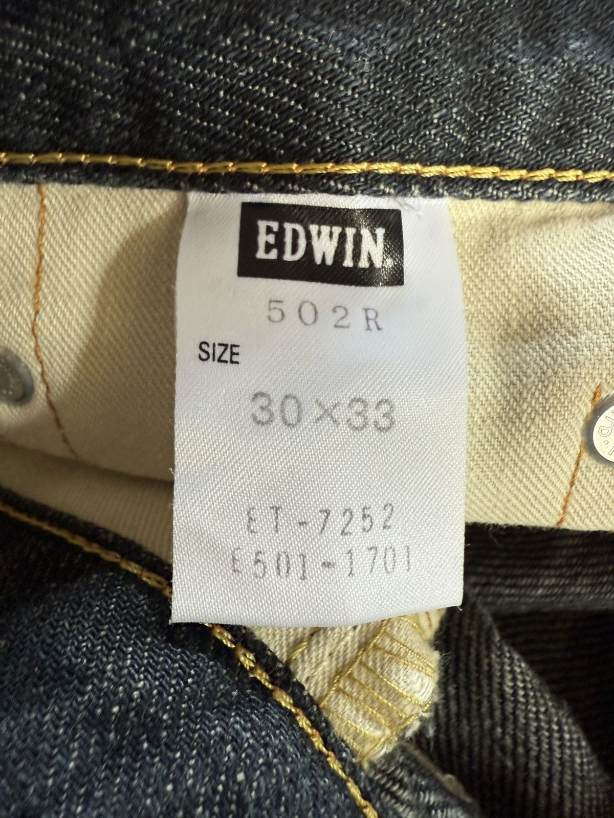 Edwin Edwin 502 Sulfur Denim Shadow Wash Jeans Size US 30 / EU 46 - 22 Thumbnail