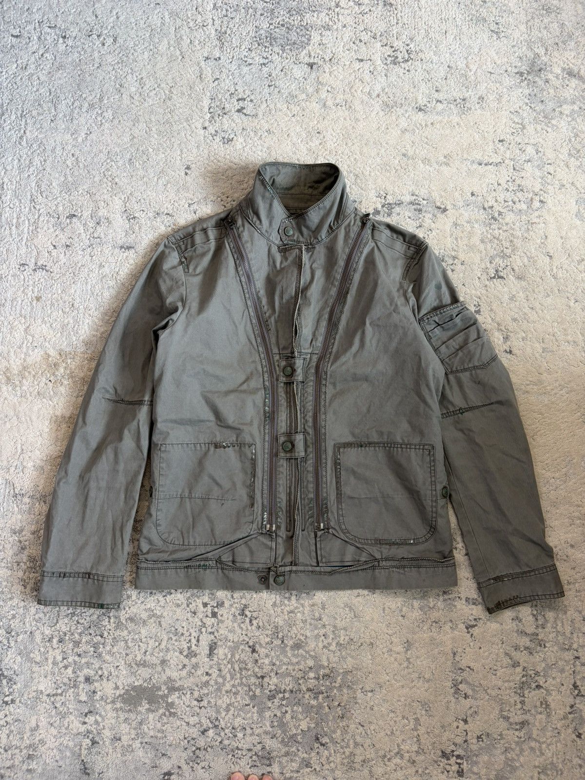 Marithe + Francois Girbaud Multi Pocket Zipper Military Jacket Size US M / EU 48-50 / 2 - 2 Thumbnail