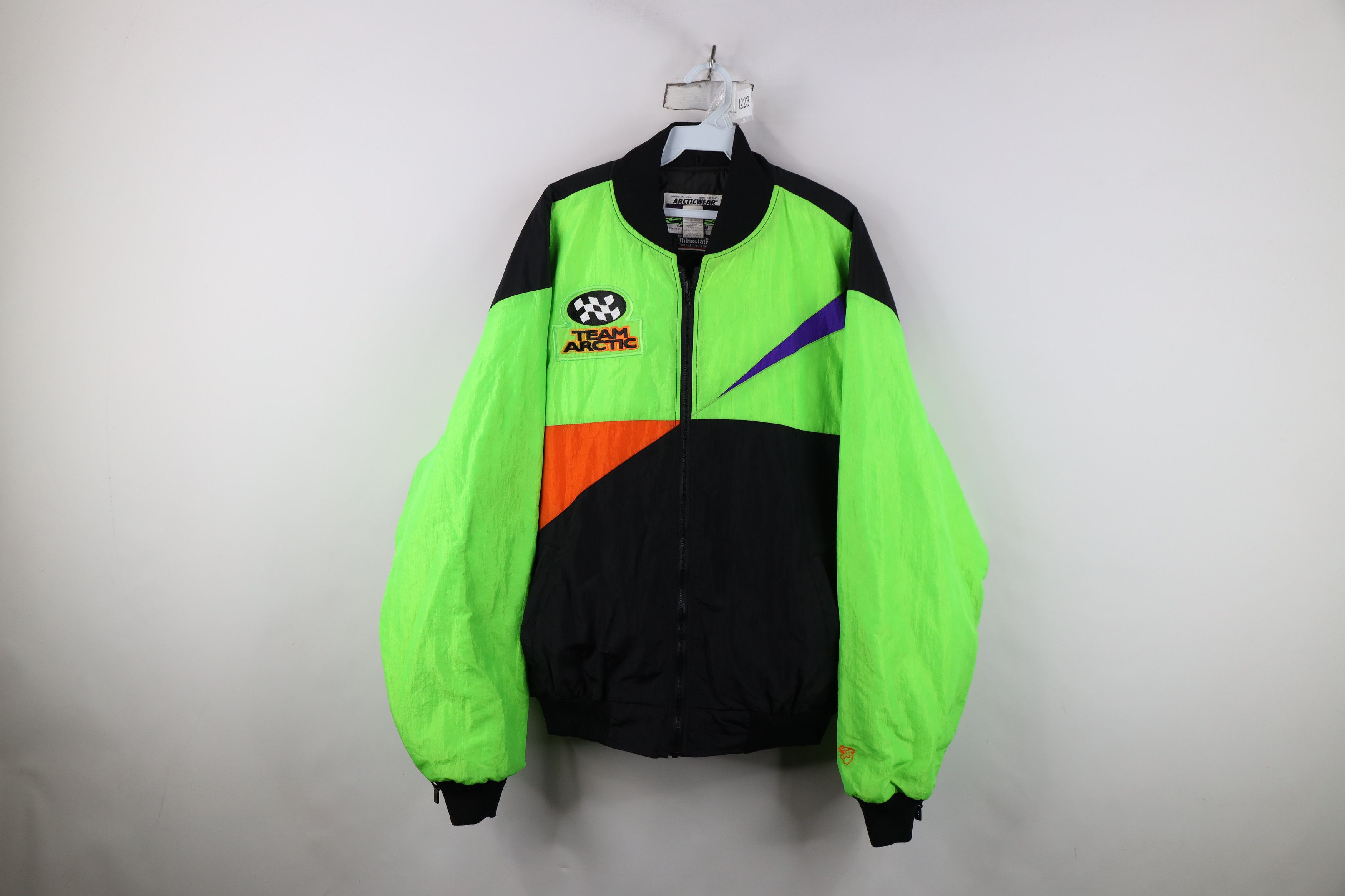 Vintage Vintage 90s Arctic Cat Team Arctic Racing Bomber Jacket USA Size US XL / EU 56 / 4 - 1 Thumbnail
