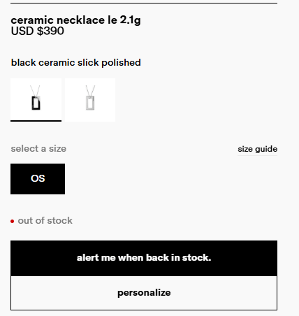 Le Gramme ceramic necklace le 2.1g Size ONE SIZE - 5 Thumbnail