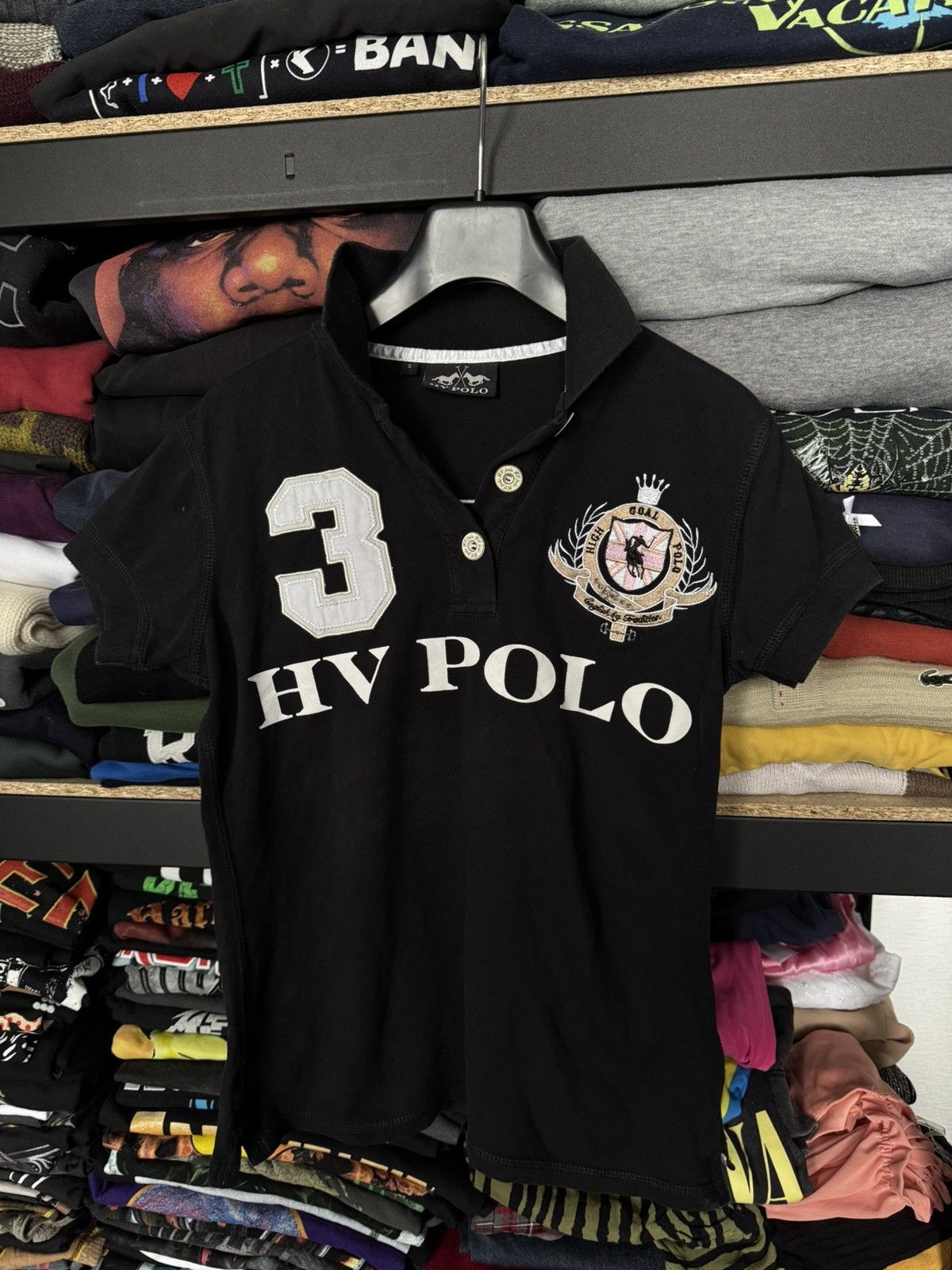 Vintage Big logo HIGH GOAL HV POLO TOUR tee Size S / US 4 / IT 40 - 1 Thumbnail