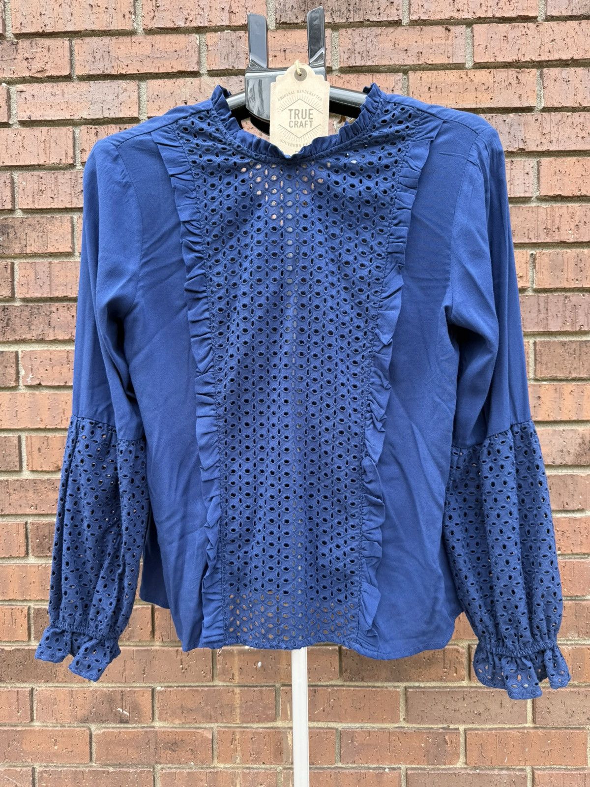 Other True Craft Young Contemporary Faded Isle Peasant Blouse Size M / US 6-8 / IT 42-44 - 2 Thumbnail