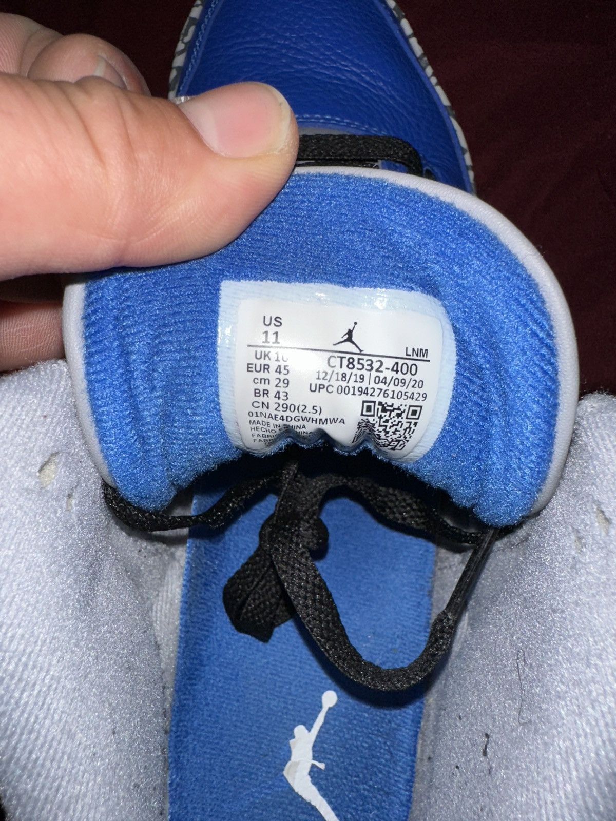 Jordan Brand Jordan 3 varsity royal Size US 11 / EU 44 - 6 Thumbnail