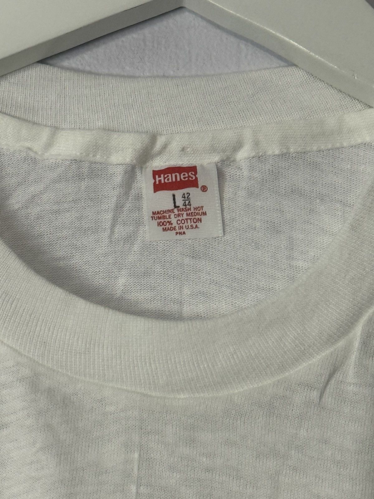 Hanes Vintage Single Stitch Large Paper Thin Hanes Tee Size US L / EU 52-54 / 3 - 3 Thumbnail