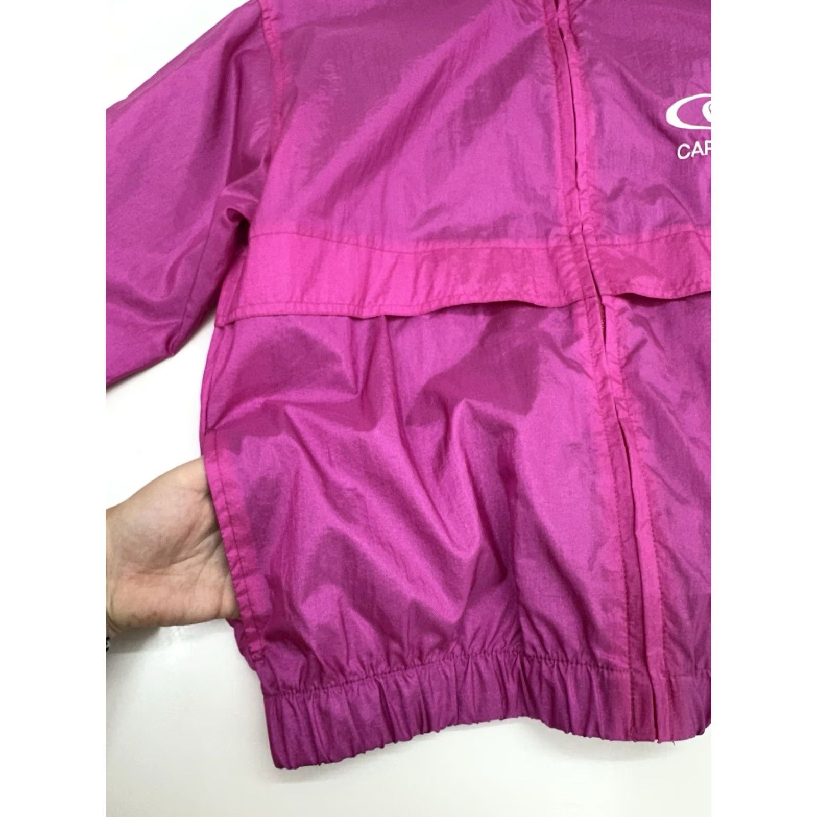 Pinko Wind Breakers Sports Womens Windbreaker Zip Up Pink XS? (Original Size M) VTG Size M / US 6-8 / IT 42-44 - 4 Thumbnail