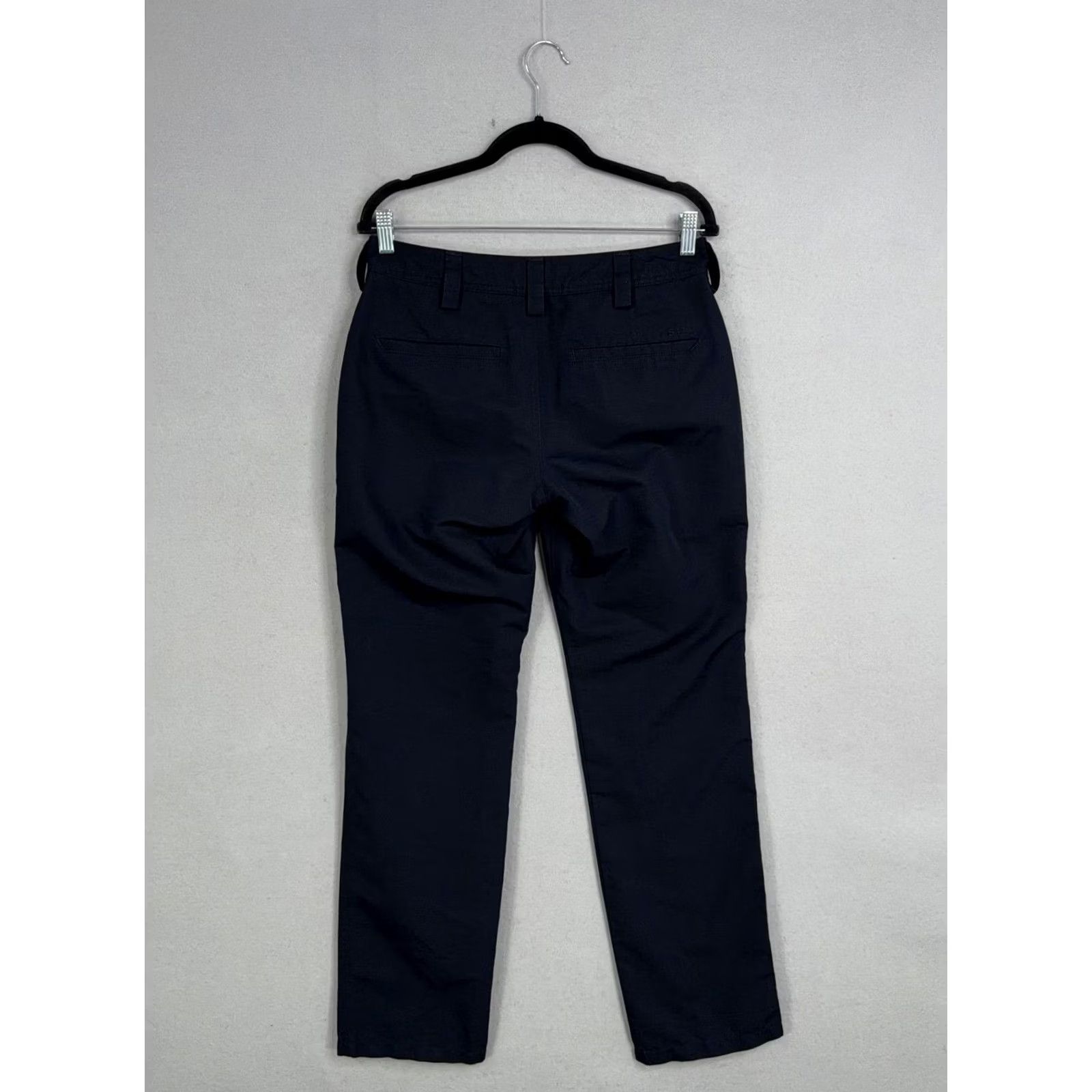Vintage 5.11 Tactical Pants Womens 6 Blue Twill Straight Leg Workwear Cargo Pockets Womens, Regular Fit, Casual, Fall, 30 in Inseam Size 28" / US 6 / IT 42 - 5 Thumbnail