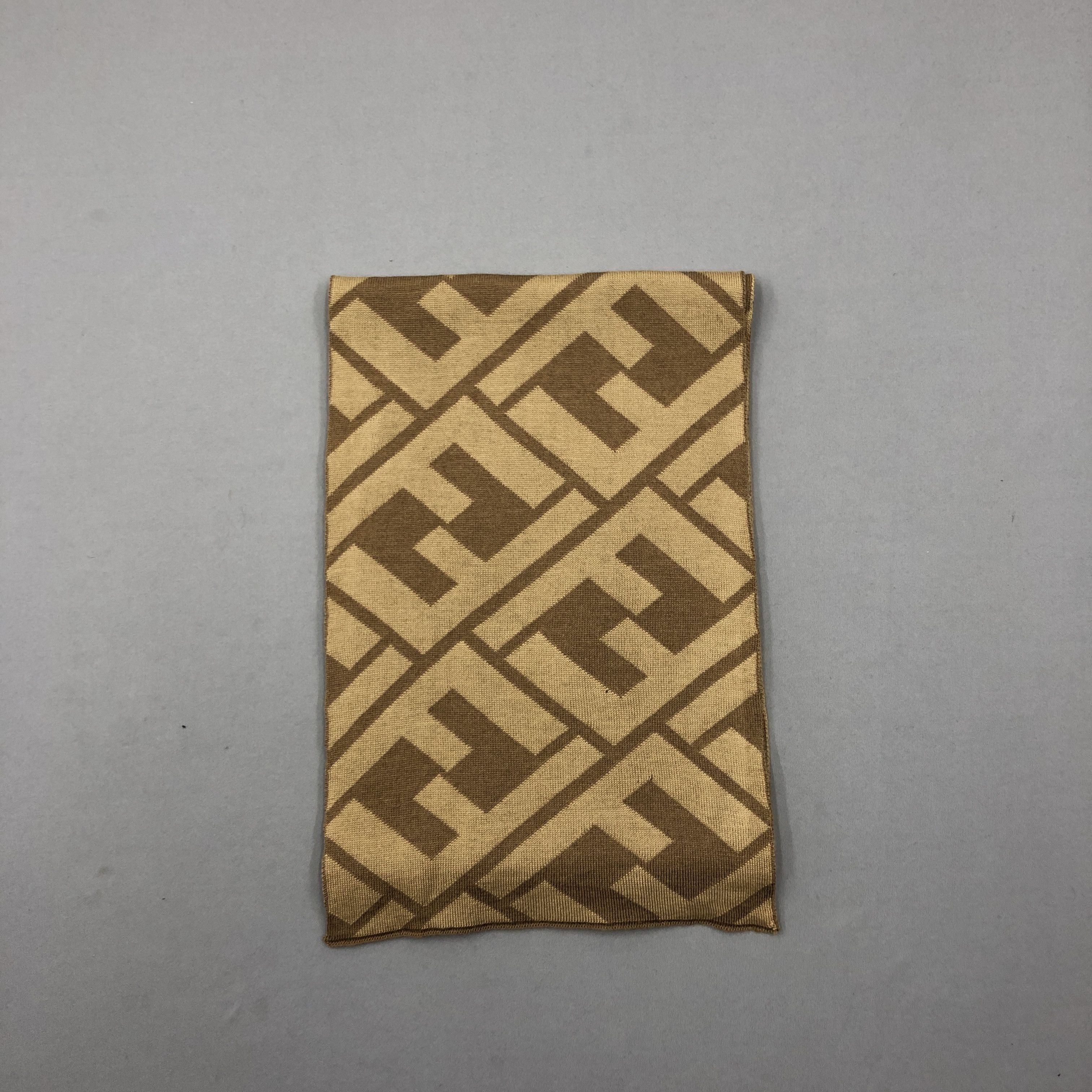 Fendi Vintage Fendi Scarf Fendi Zucca FF Monogram Wool Scarves Size ONE SIZE - 2 Thumbnail