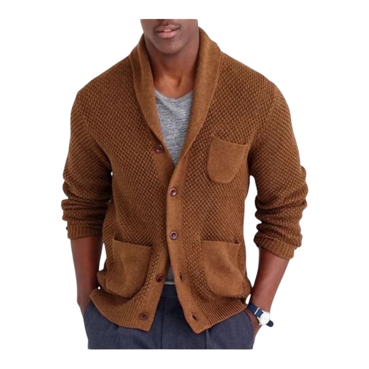 J.Crew J. Crew Sweater Men Large 100% Cotton Brown Size US L / EU 52-54 / 3 - 1 Thumbnail