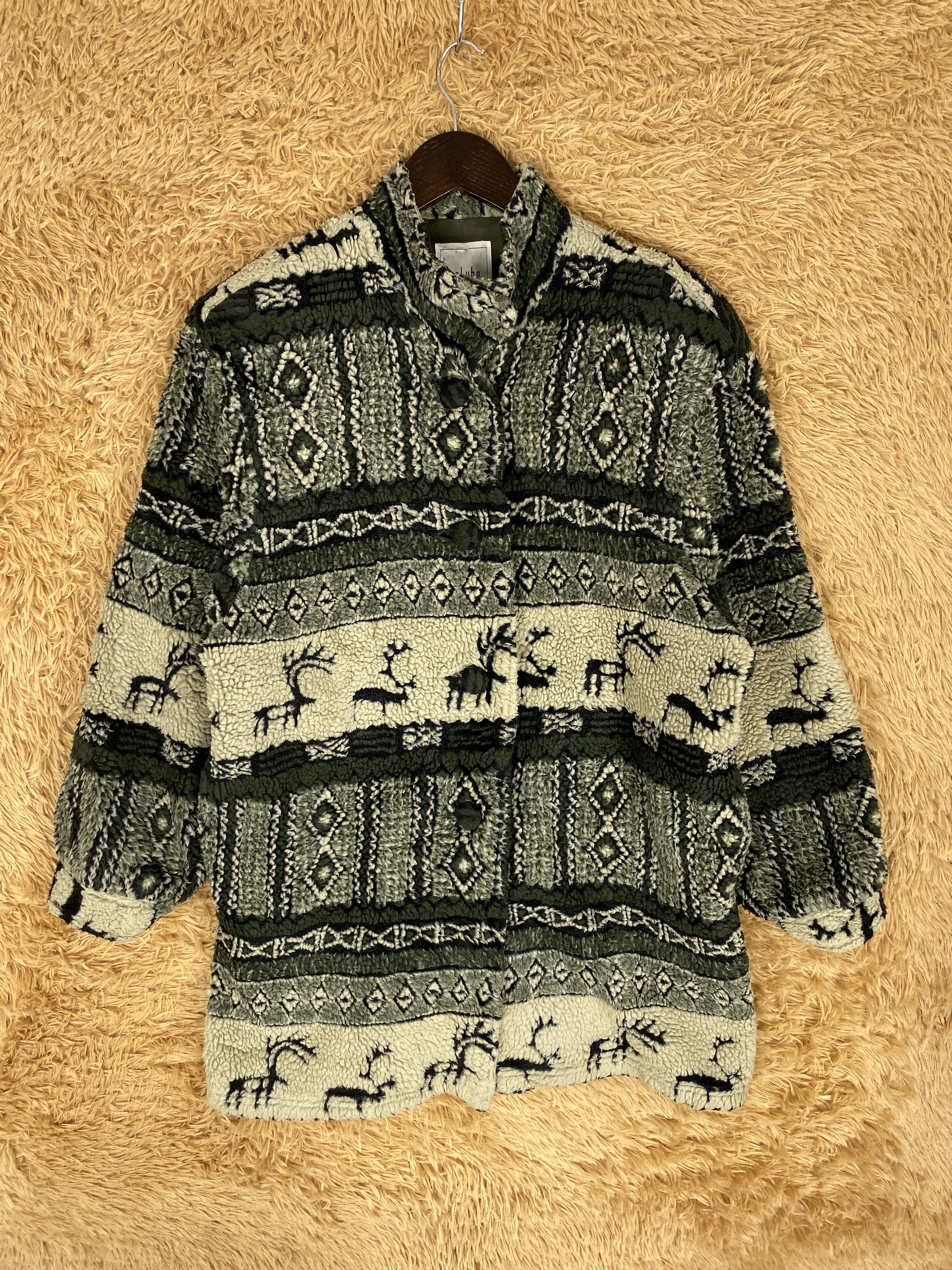 Japanese Brand Vintage Include Native Pattern Wool Long Jacket J2242 Size US S / EU 44-46 / 1 - 1 Thumbnail