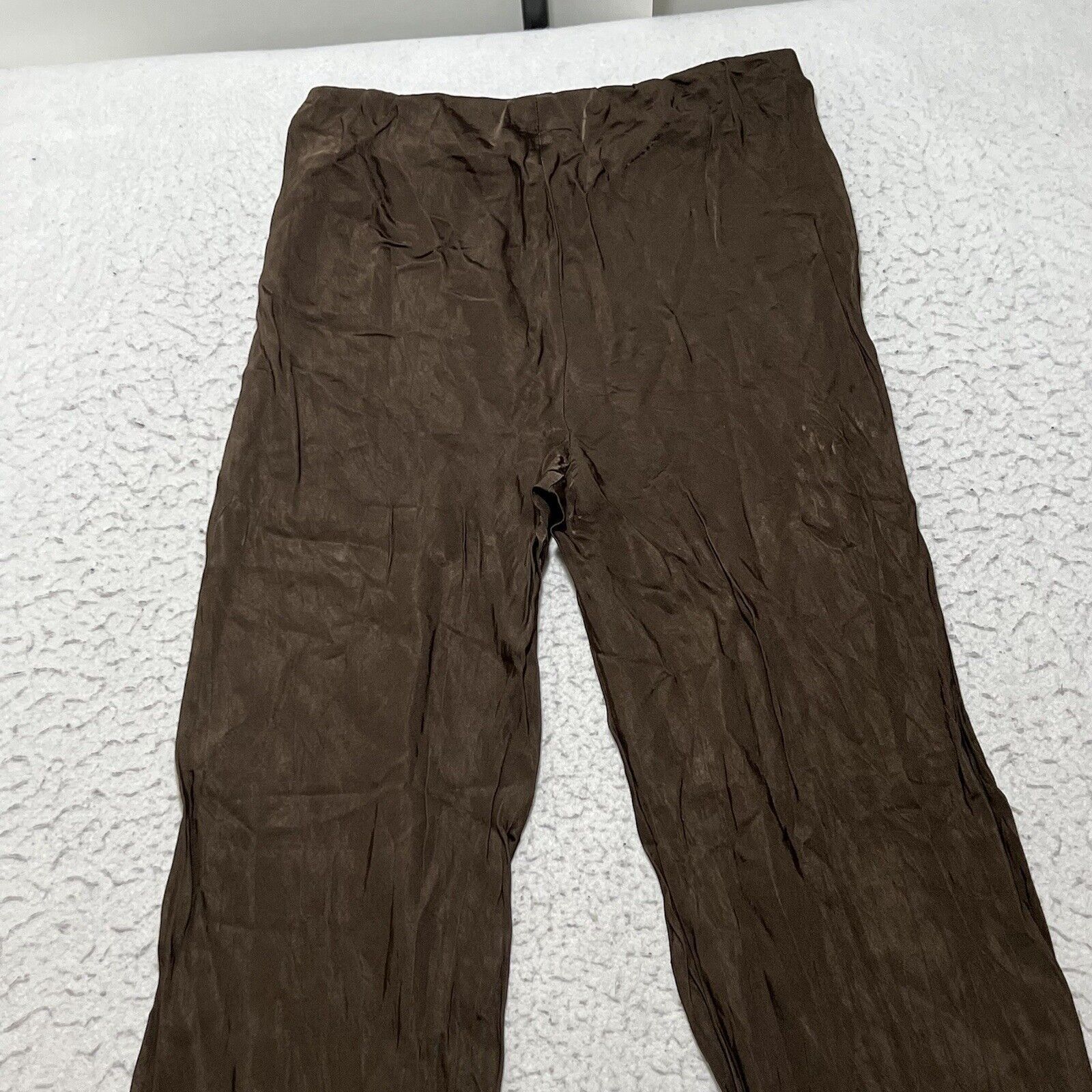 Zara Zara High Waist Brown Flared Wide Leg Lightweight Pants Size 28" / US 6 / IT 42 - 9 Thumbnail