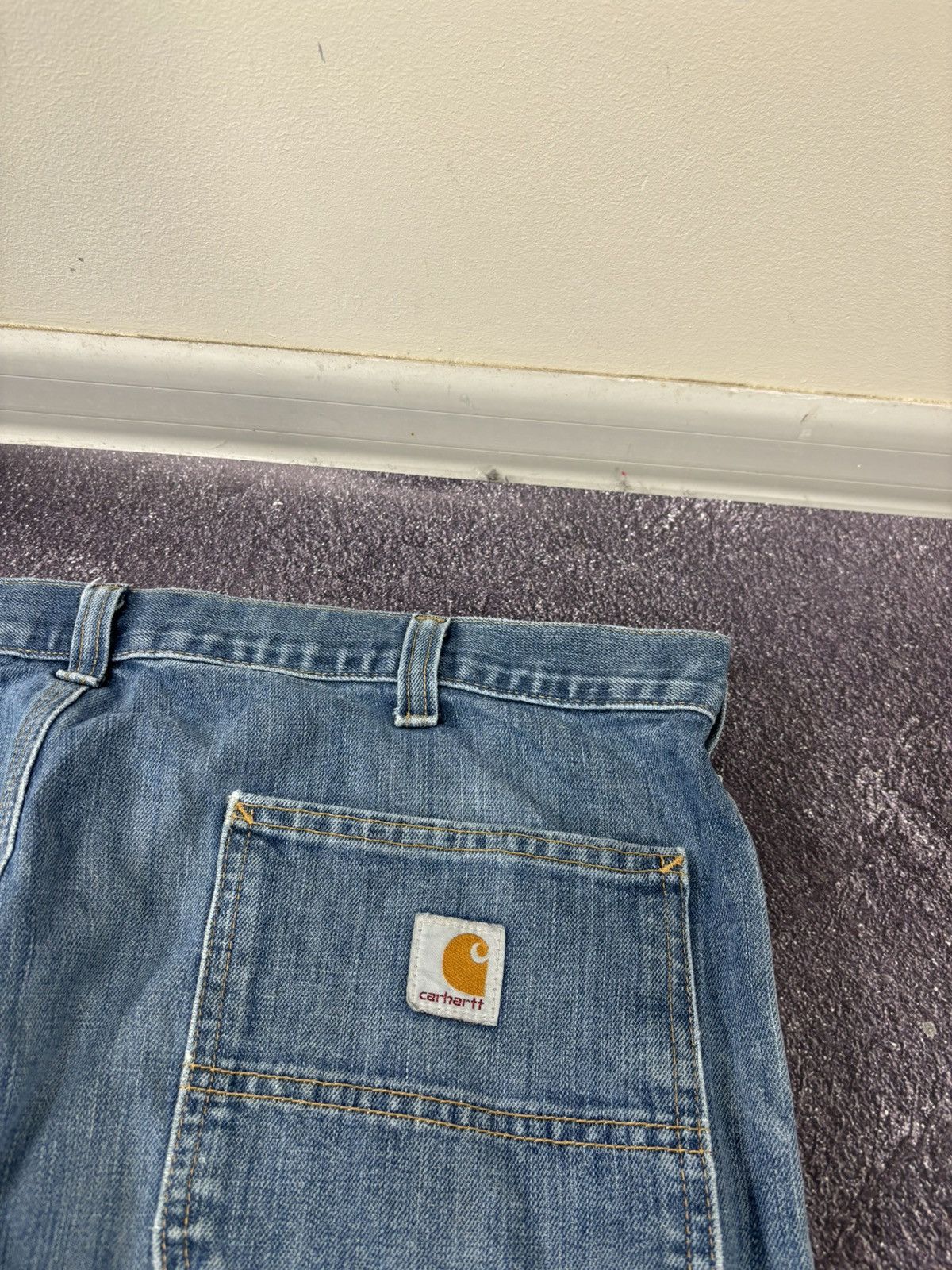 Carhartt Vintage Carhartt Y2K Hype Relaxed Fit Faded Work Denim Jeans Size US 38 / EU 54 - 8 Thumbnail