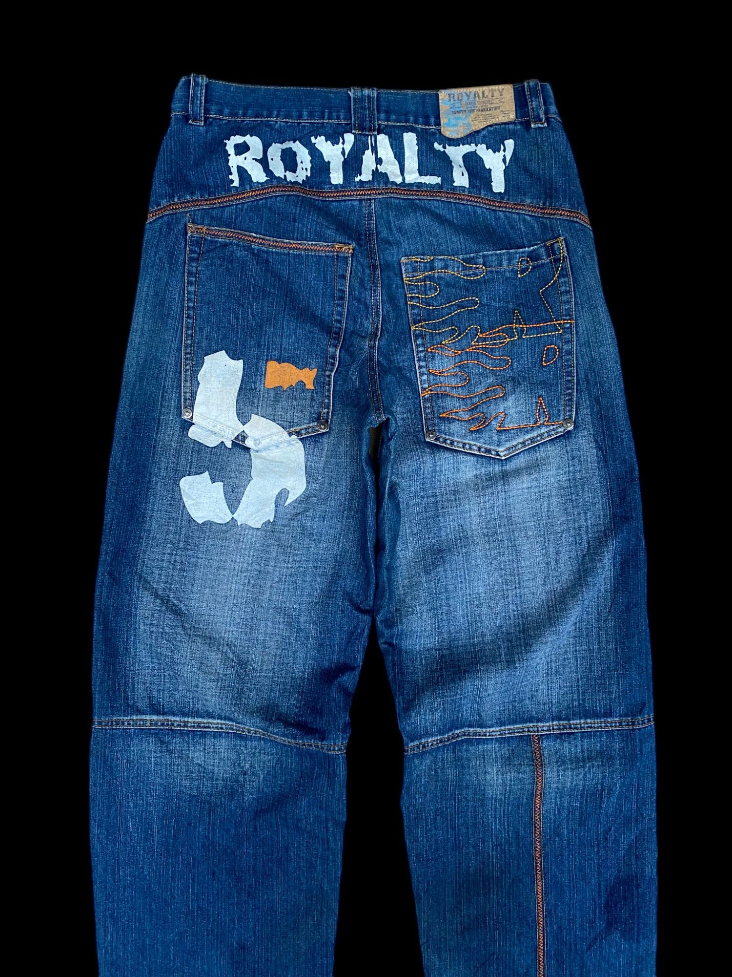 Fubu × JNCO BAGGY Royalty No 5 Painted JNCO FUBU STYLE jean W33x33 Size US 33 - 7 Thumbnail