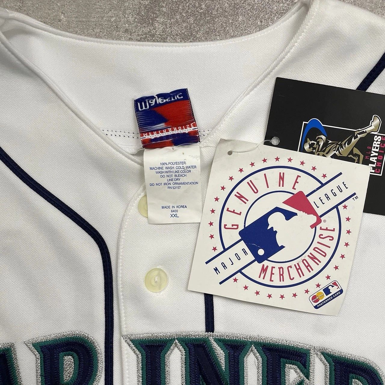 MLB × Majestic × Vintage DEADSTOCK ICHIRO SUZUKI #51 SEATTLE MARINERS MAJESTIC JERSEY Size US XXL / EU 58 / 5 - 7 Thumbnail