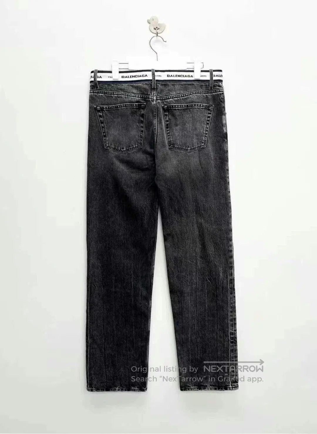 Balenciaga Balenciaga Black Denim Logo Jeans. Size US 30 / EU 46 - 2 Thumbnail