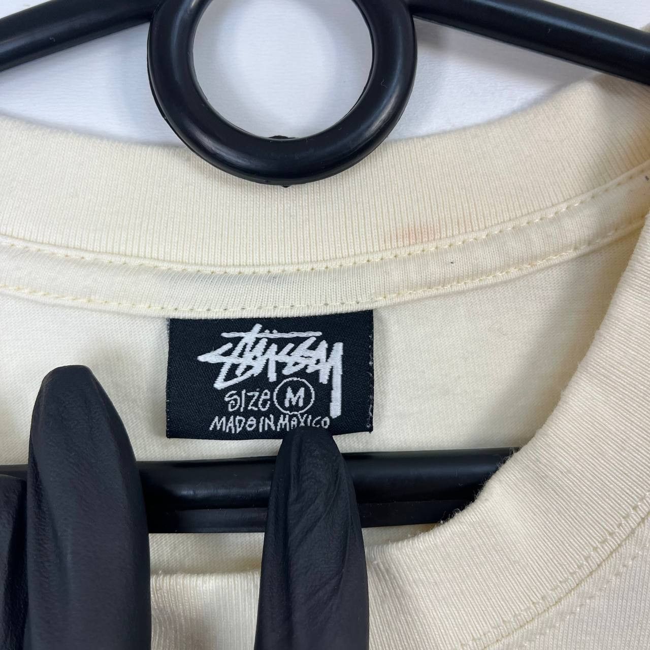 Stussy Stussy 1980 Screws Logo T Shirt Cream Graphic Mens Size M Size US M / EU 48-50 / 2 - 3 Thumbnail