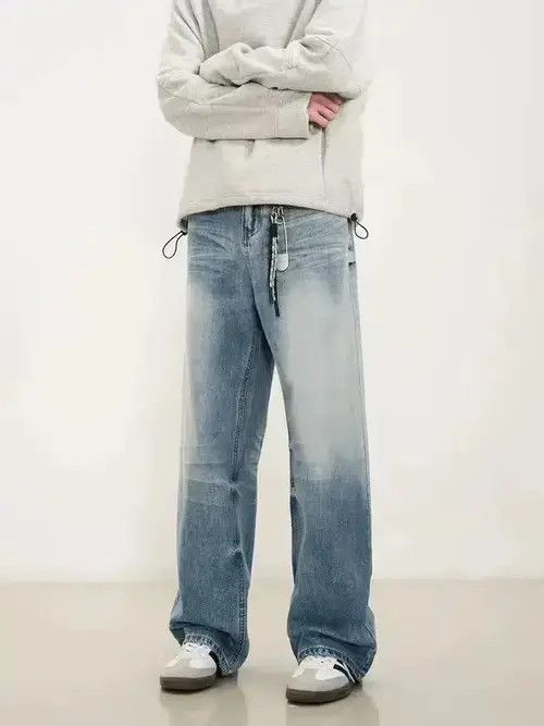 VIBE loose washed faded baggy gradient jeans Size US 32 / EU 48 - 1 Thumbnail