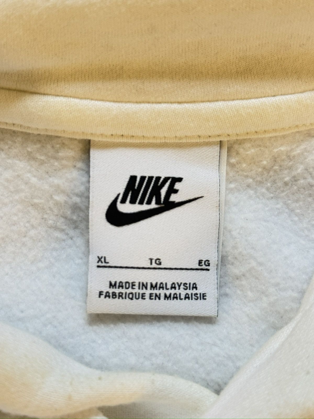 Nike NIKE white logo hoodie Size US XL / EU 56 / 4 - 2 Thumbnail
