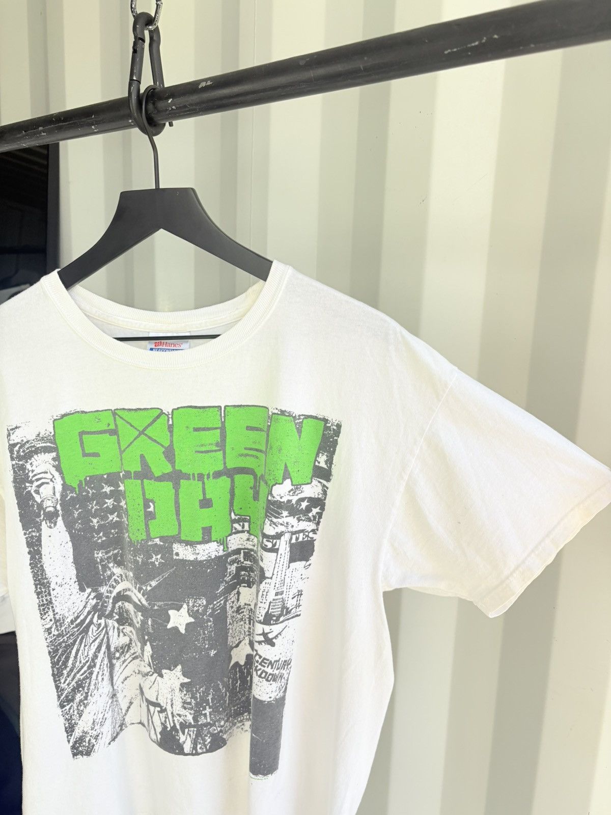Band Tees Vintage Green Day Shirt Faded Distressed Grunge Boxy Size US XL / EU 56 / 4 - 2 Thumbnail