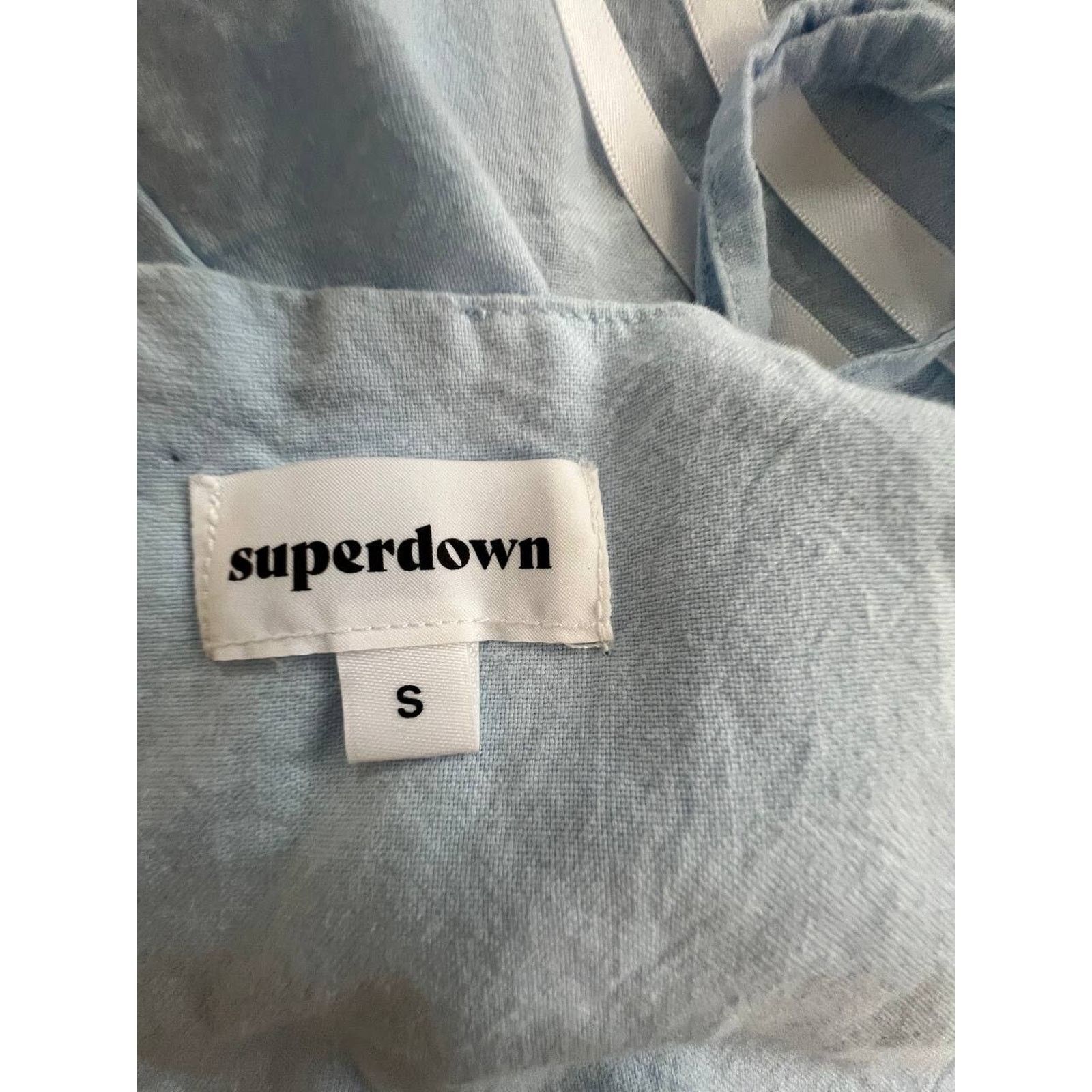 superdown Superdown Women Vienna A-Line Mini Dress Blue Small A000894 Size S / US 4 / IT 40 - 9 Thumbnail