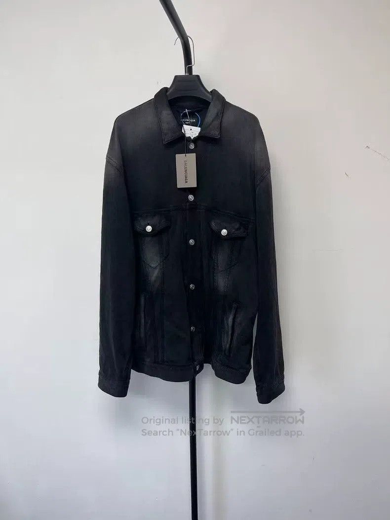 Balenciaga Balenciaga Gradient Single Breasted Casual Long Sleeve Den Size US XS / EU 42 / 0 - 1 Thumbnail