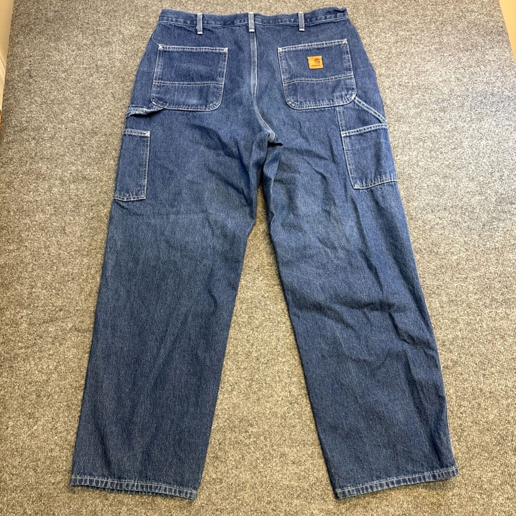 Carhartt Carhartt Jeans Men’s 38x30 Denim Cotton 813-DST Blue Men’s Straight Pockets Regular 30 Inseam Size US 38 / EU 54 - 7 Thumbnail