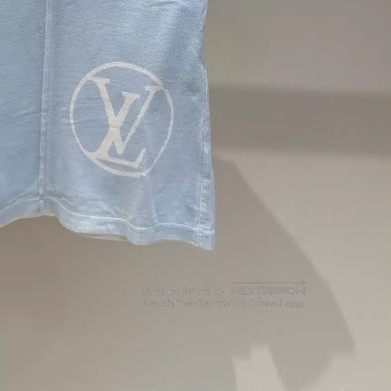 Louis Vuitton Louis Vuitton Blue chain logo printed short sleeves Size XS / US 0-2 / IT 36-38 - 2 Thumbnail