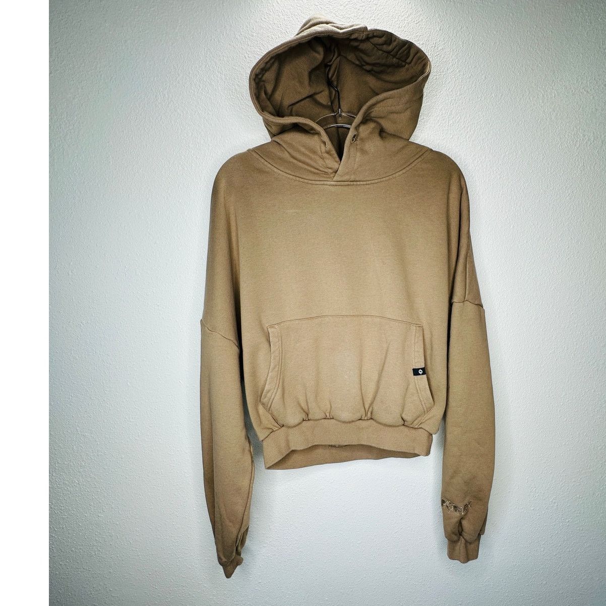 Other Popflex Taupe Kangaroo Pocket Drop Shoulder Pullover Hoodie Size S / US 4 / IT 40 - 4 Thumbnail