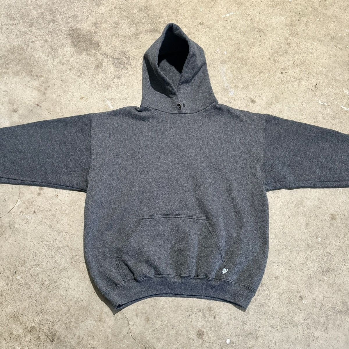 Other VINTAGE GREY BLANK DISCUS ATHLETIC HOODIE! Size US L / EU 52-54 / 3 - 2 Thumbnail