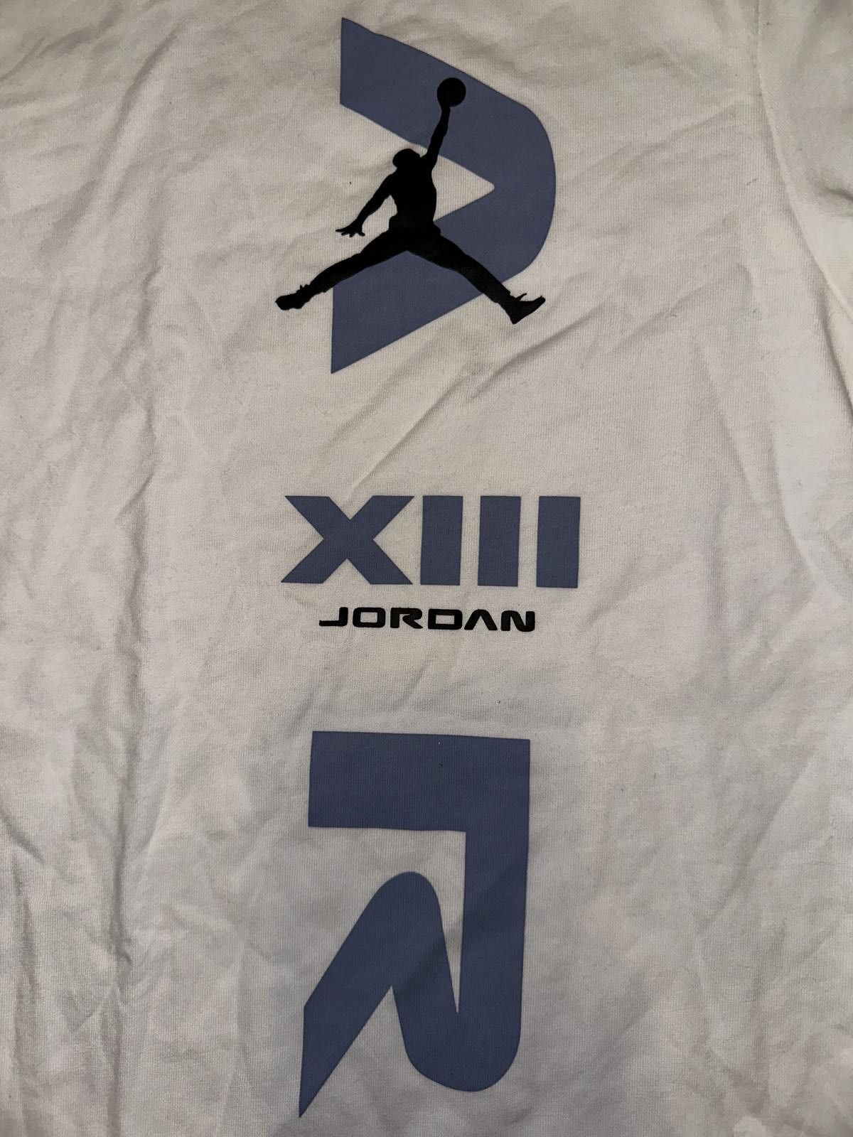 Designer Air Jordan Legacy AJ13 Graphic White T-Shirt Size US XS / EU 42 / 0 - 4 Thumbnail