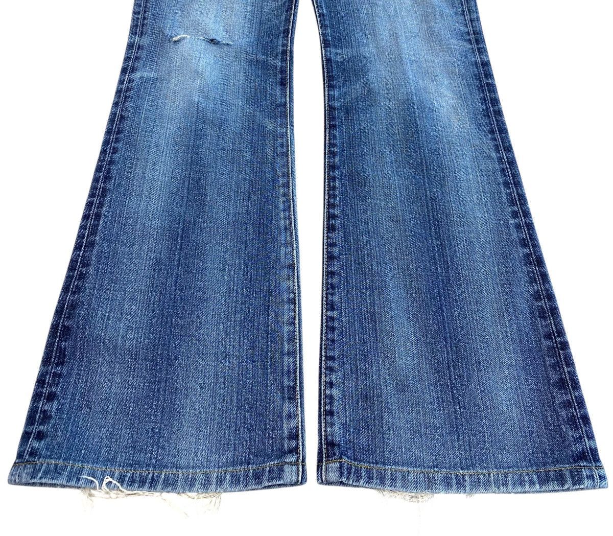 Edwin Edwin Faded Wash Whiskered Style Flare Jeans Size US 32 / EU 48 - 5 Thumbnail