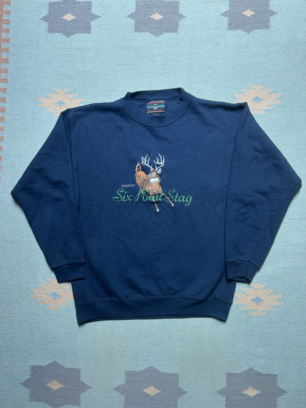 Vintage Vtg crewneck sweatshirt six point stag buck deer hunting M Size US M / EU 48-50 / 2 - 1 Thumbnail