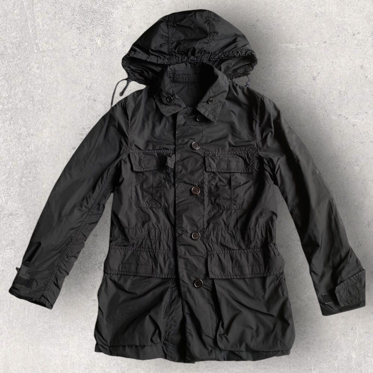 Comme des Garcons × Comme des Garcons Homme Reversible Nylon Hoodie Jacket Size US XS / EU 42 / 0 - 1 Thumbnail