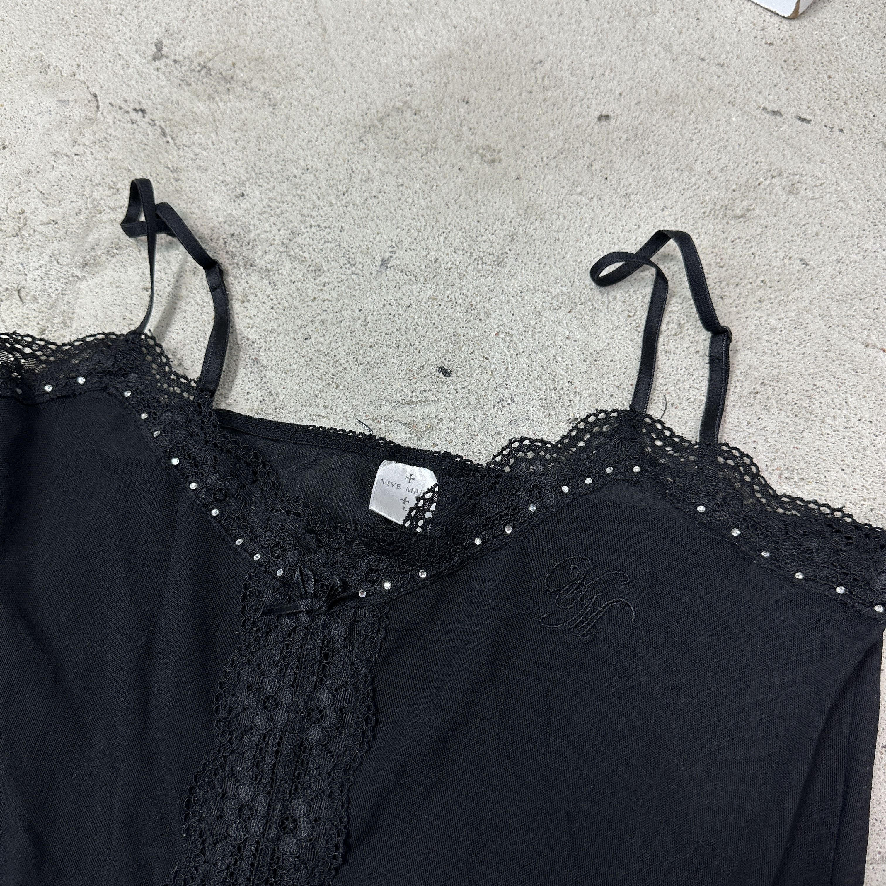 Vintage Vintage Avant Garde Coquette Mesh Vive Maria Top Y2K Size L / US 10 / IT 46 - 3 Thumbnail