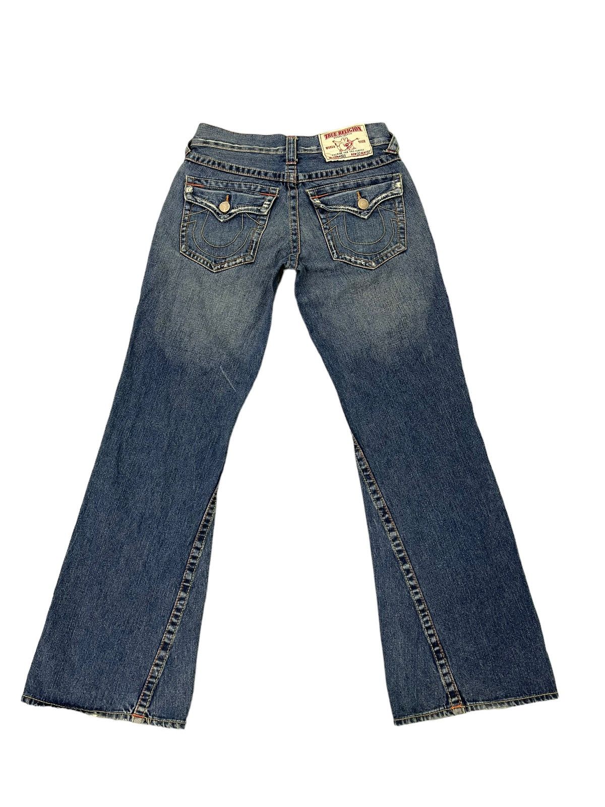 Japanese Brand Flare Jeans True Religion USA Distres Low Rise Boot Cut 7🟦1 Size US 30 / EU 46 - 10 Thumbnail