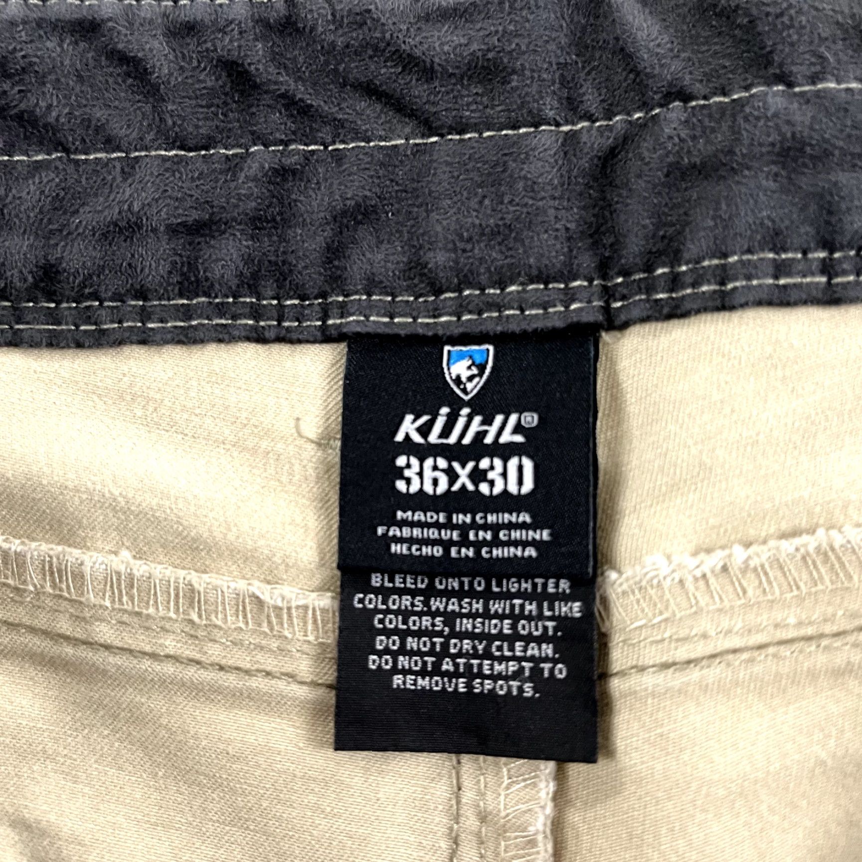 Vintage KUHL Rydr Pants Mens 36x30 Brown Hiking Outdoor Workwear Casual Flat Front Cotton Size US 36 / EU 52 - 7 Thumbnail